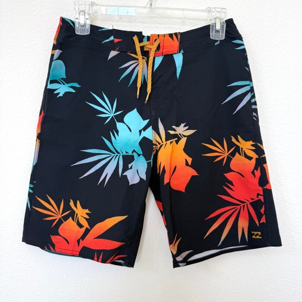 Billabong Sundays Pro Recycler Boardshorts‎ 28 Tropical Print Surf Beachwear